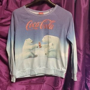 A coca cola polar bear long sleeve tee-shirt
